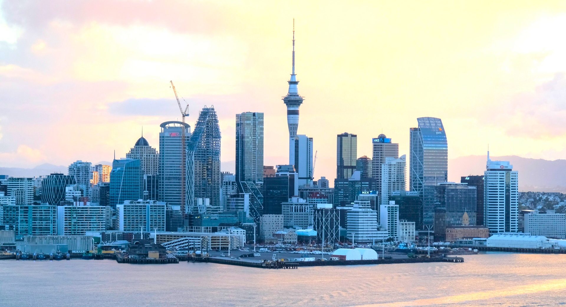 Auckland's harbor and skyline