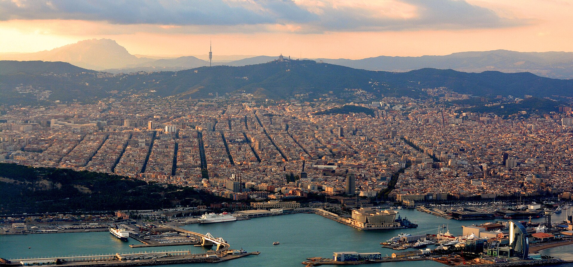 Barcelona's rooftops and Sagrada Família in the distance