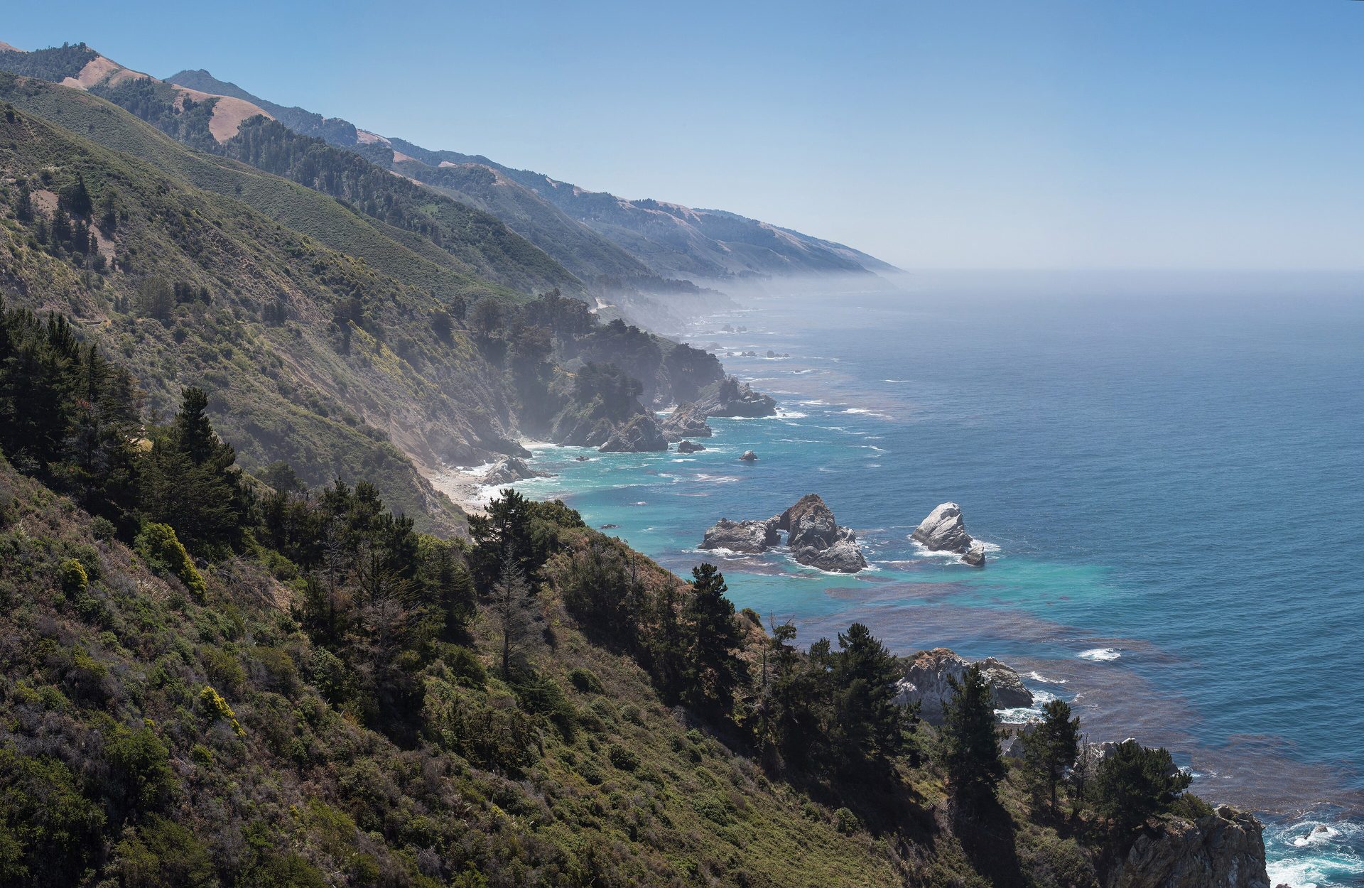 Big Sur's cliffs above the Pacific