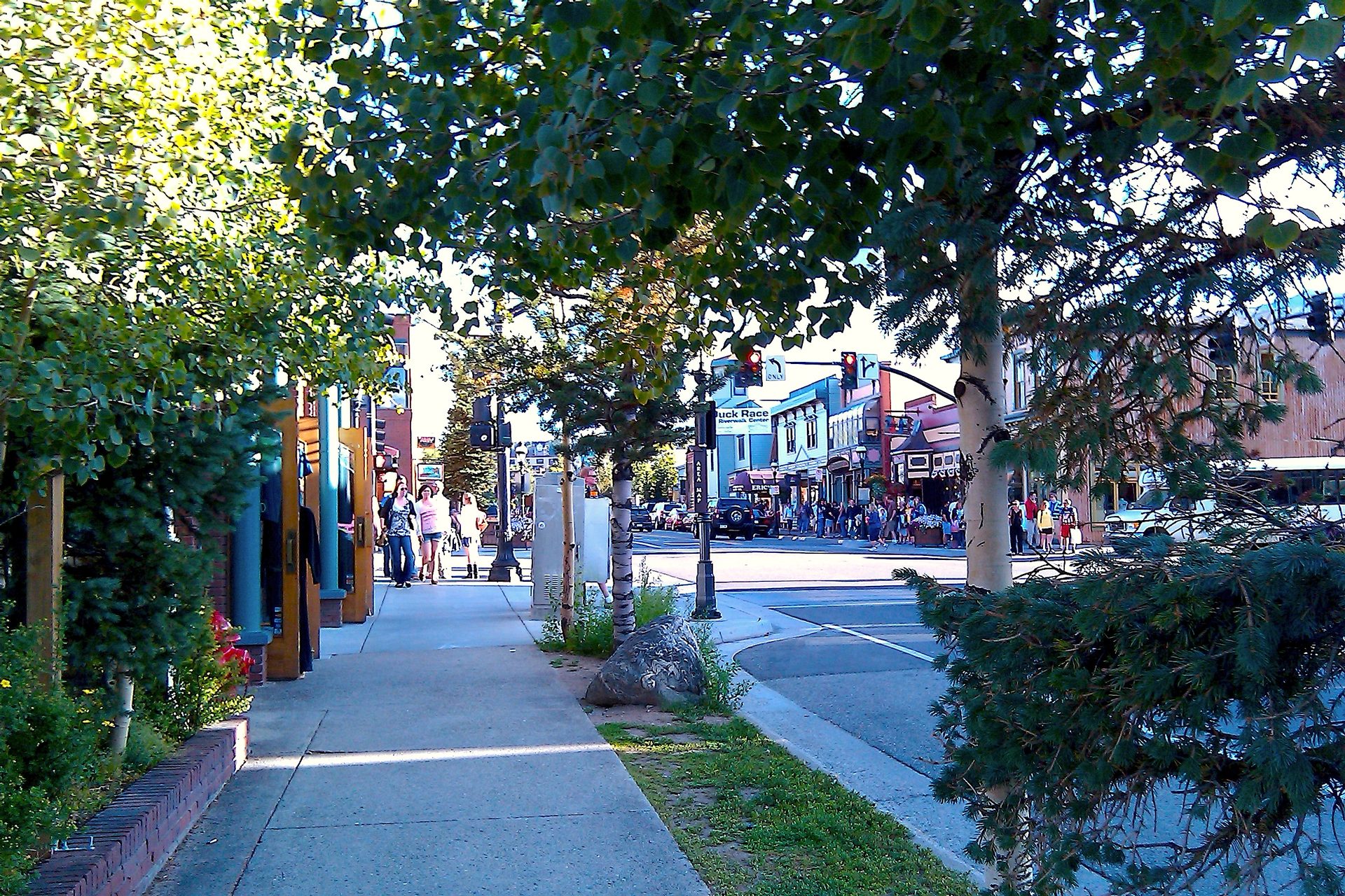 Breckenridge's Victorian main street in winter