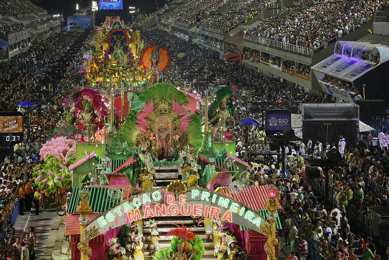 Carnival parade in the Sambadrome