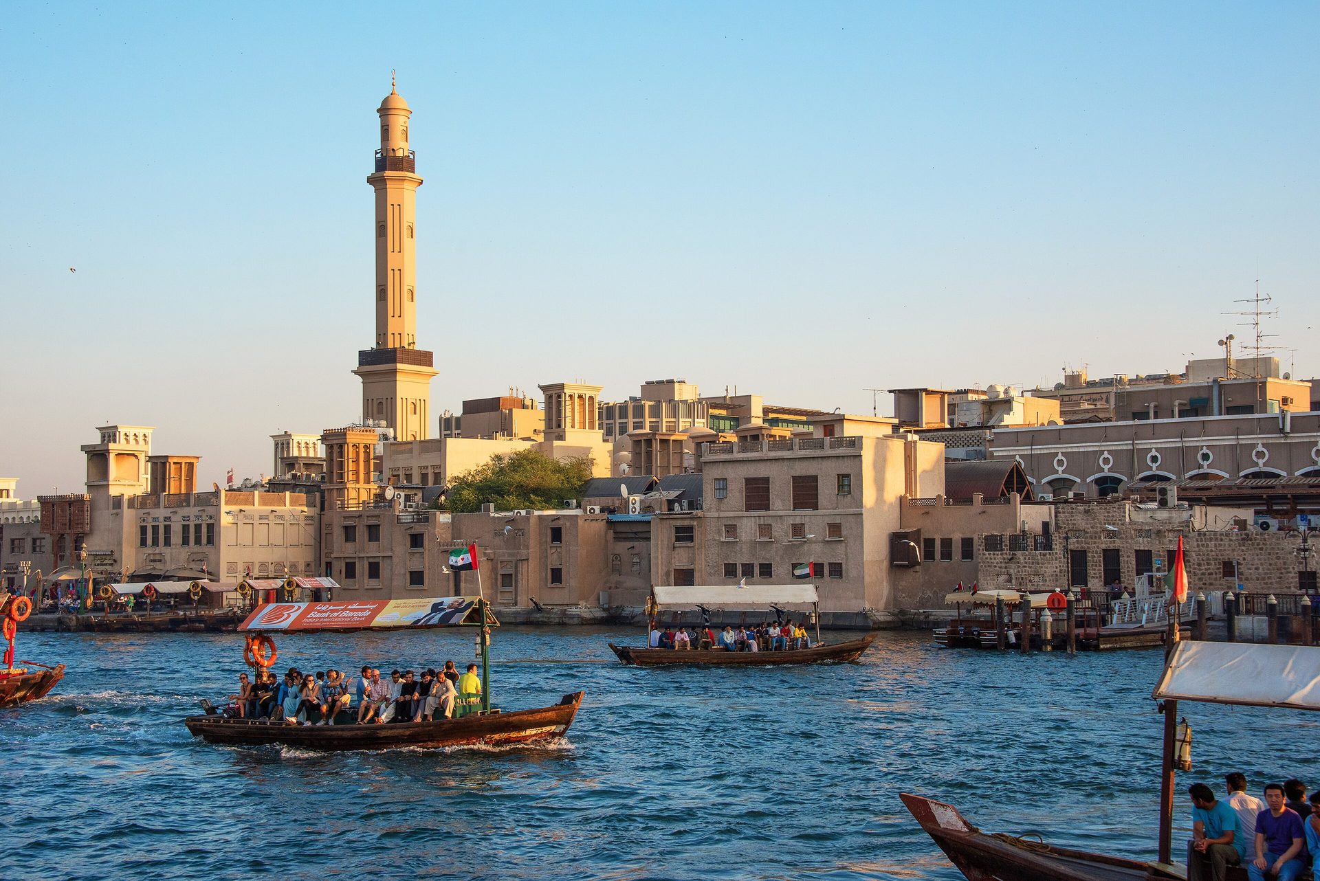 Traditional abras on Dubai Creek