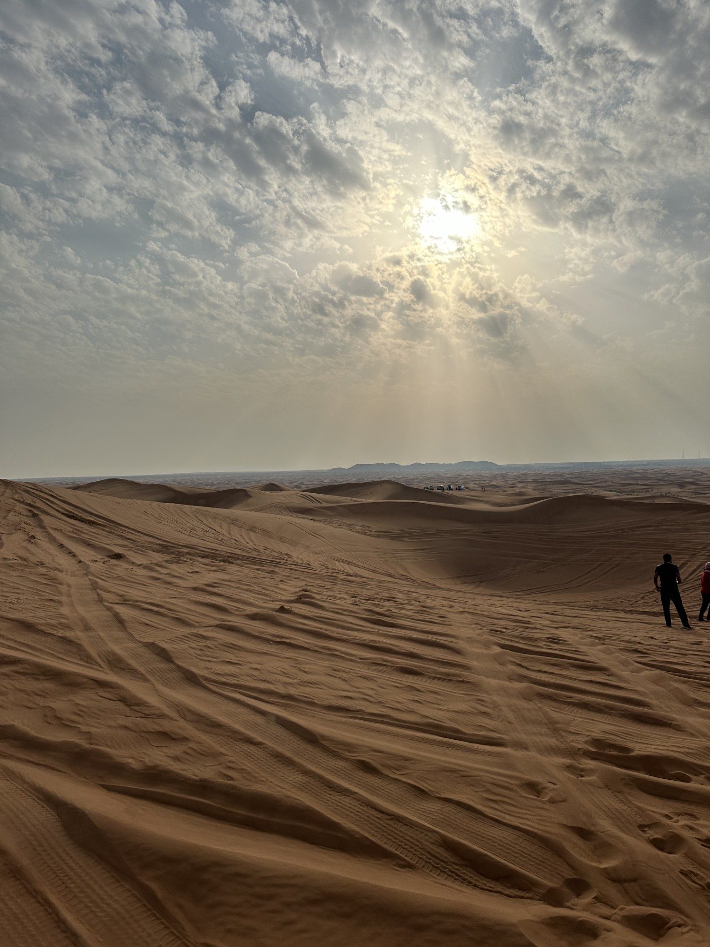 Dunes at sunset in the Dubai desert