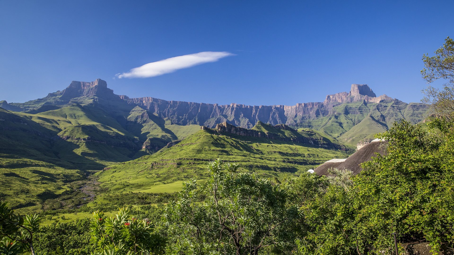 The Drakensberg mountains