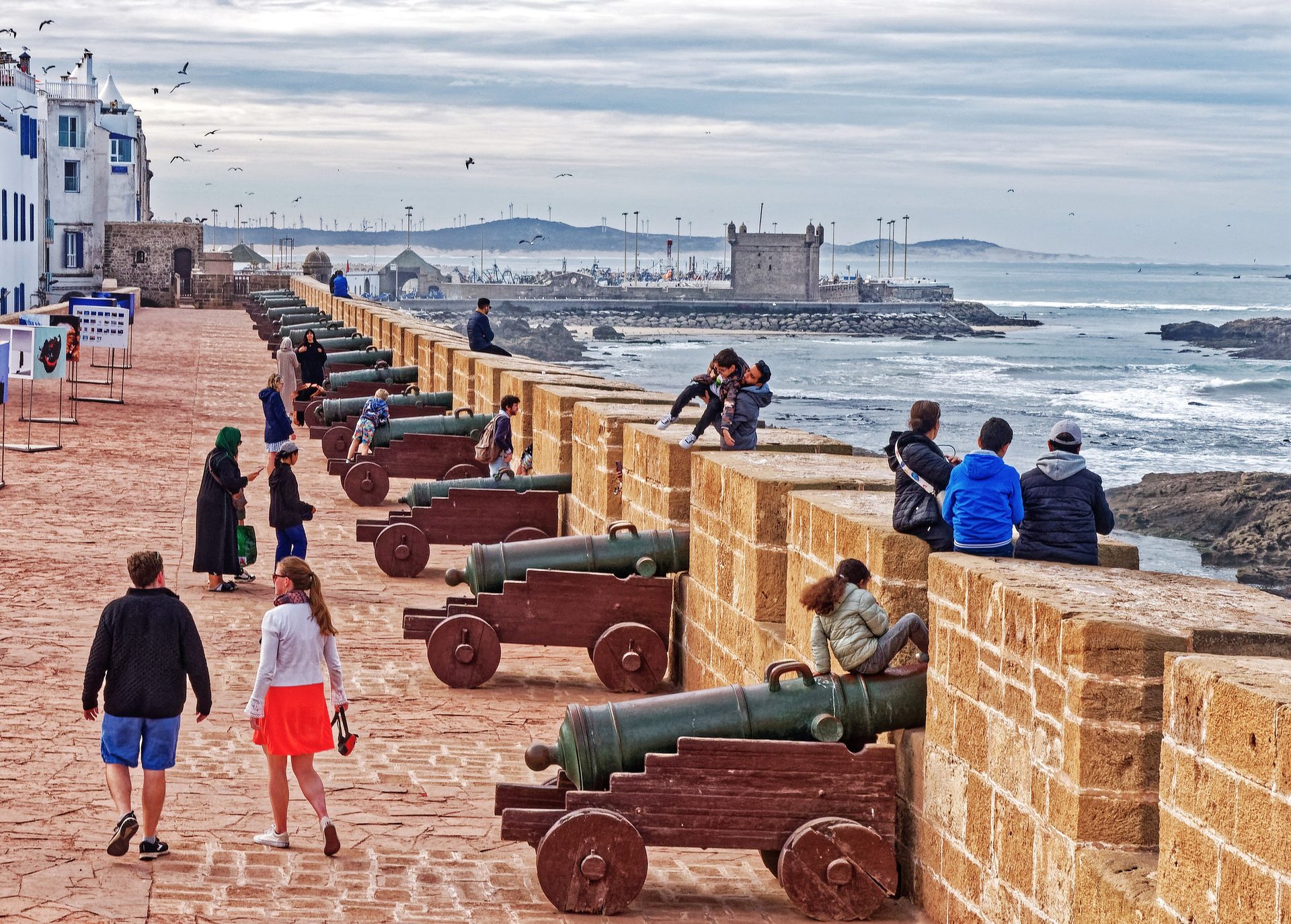 Essaouira's ramparts and fishing port