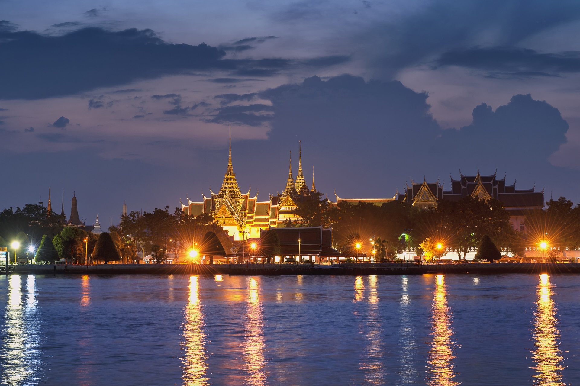 The Grand Palace's golden spires