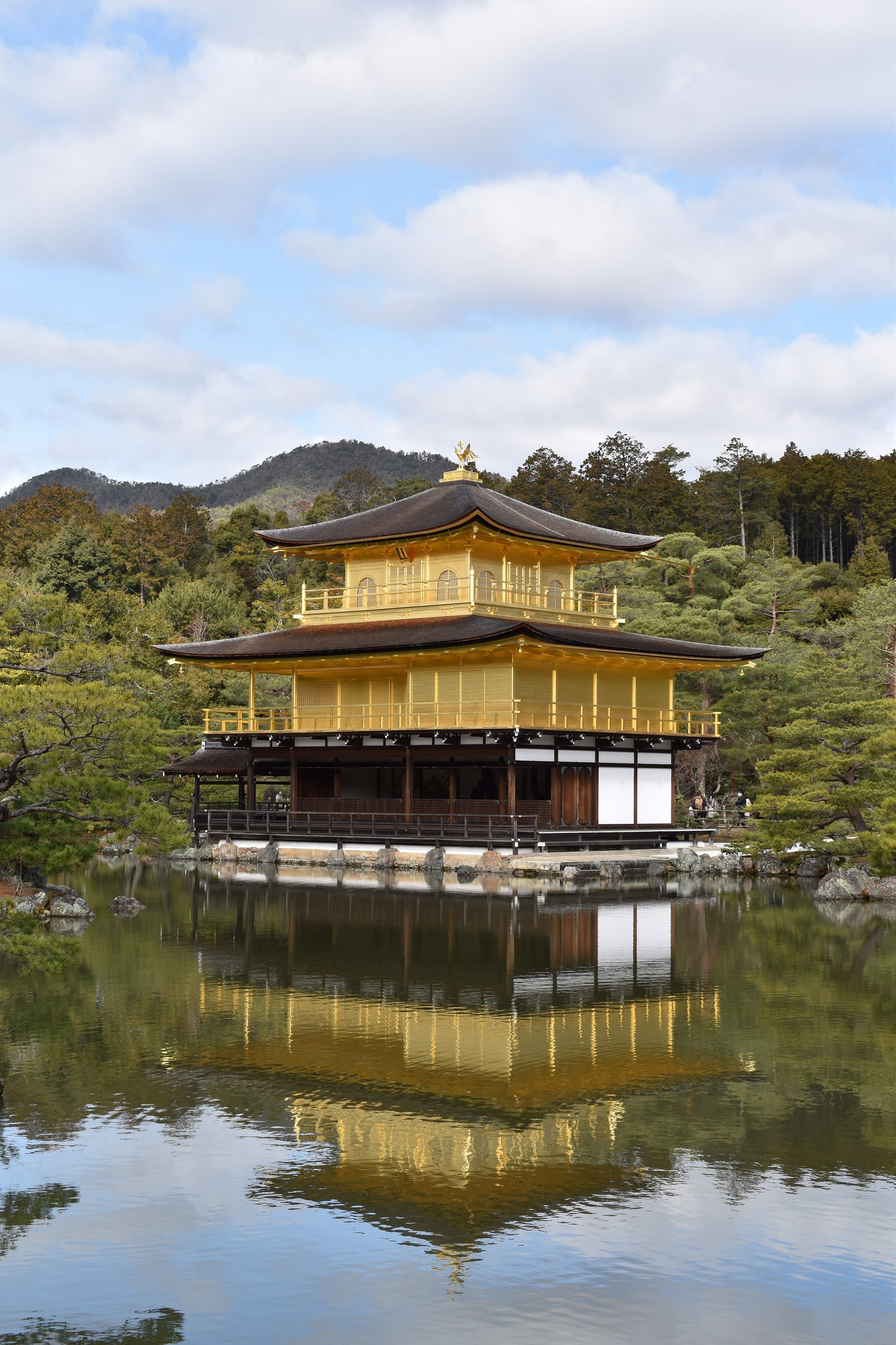 The Golden Pavilion reflected in its pond