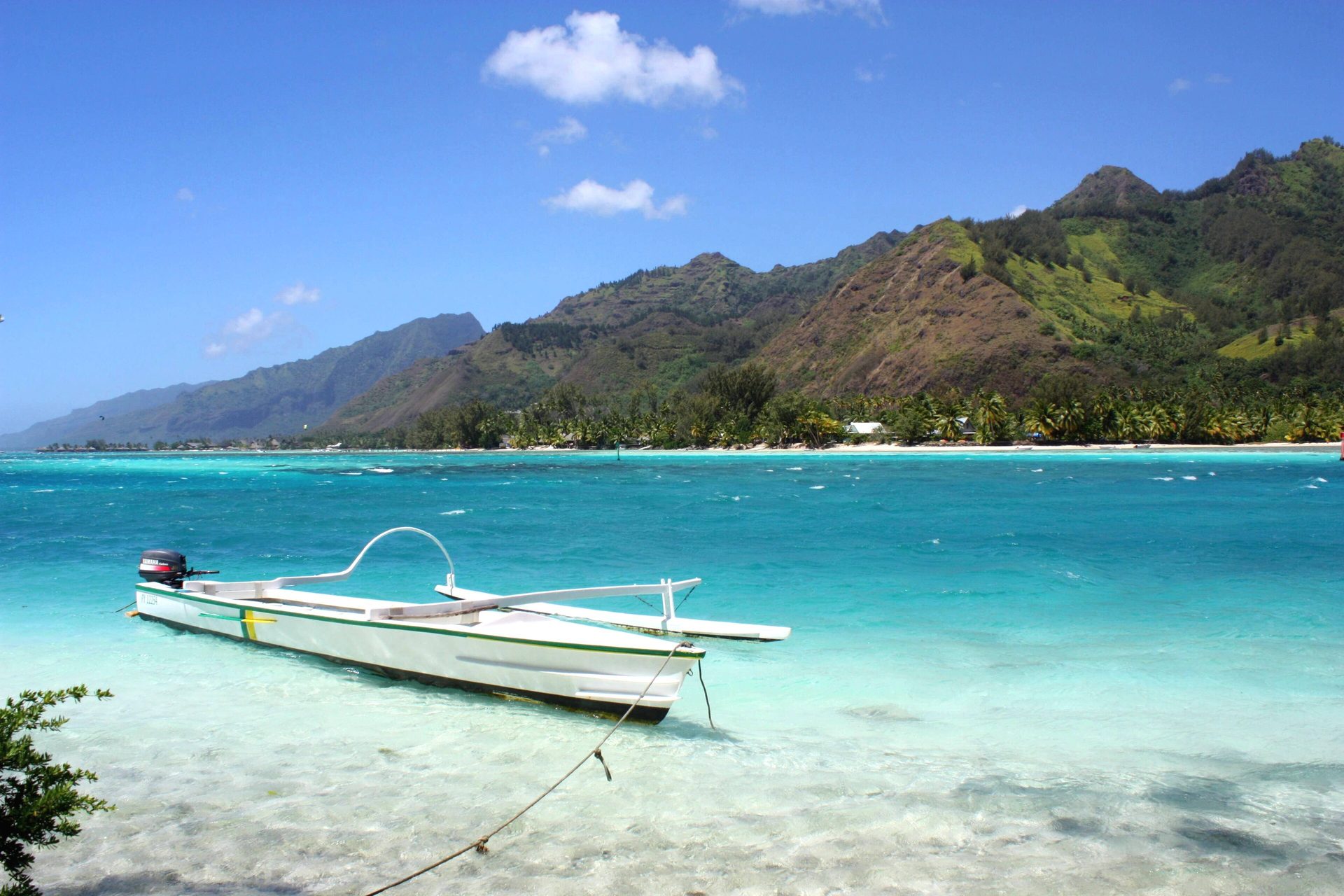 Moorea's green peaks and bays