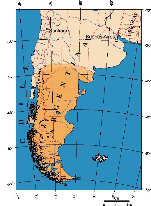 Patagonian steppe and mountains