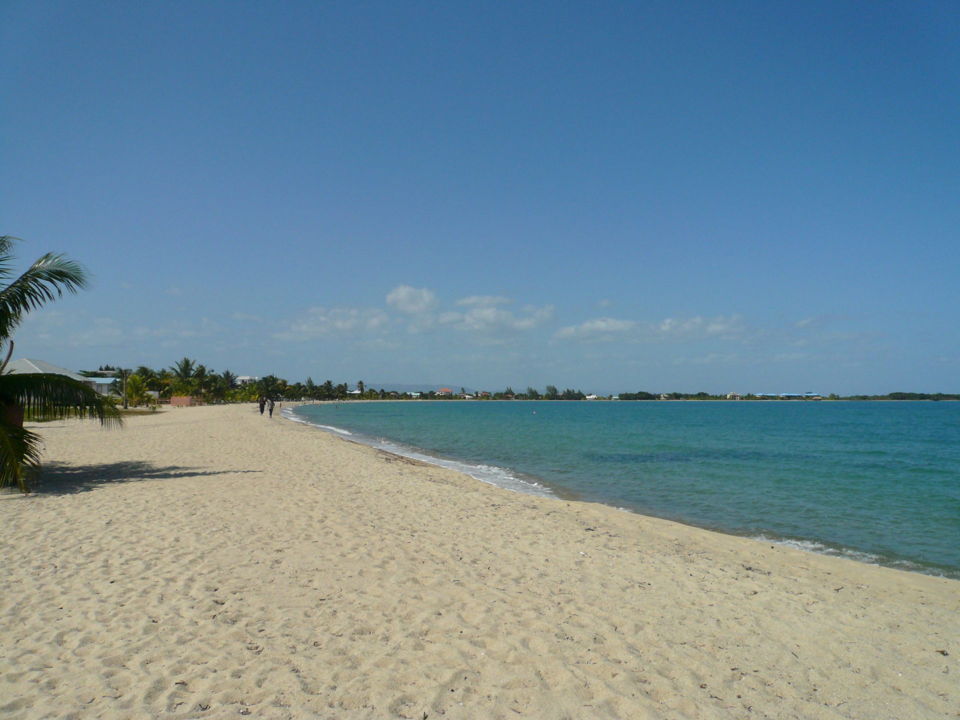 Placencia's beach and village