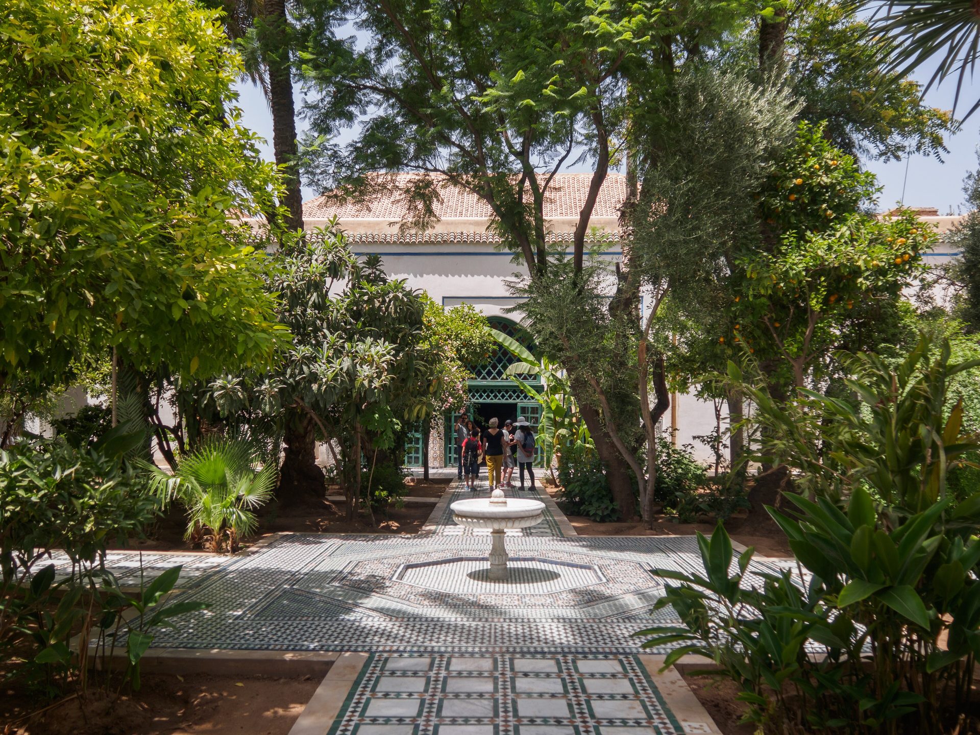 A riad courtyard