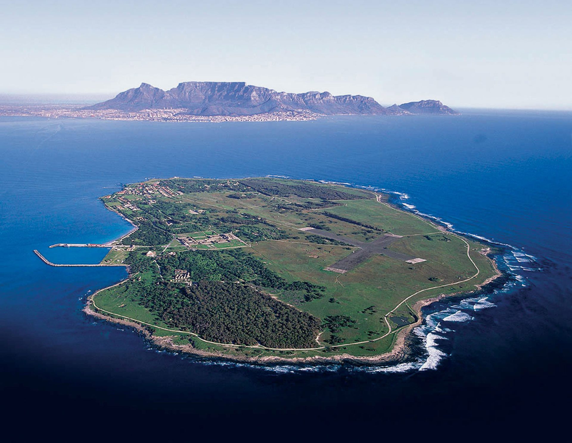 Robben Island from Table Bay