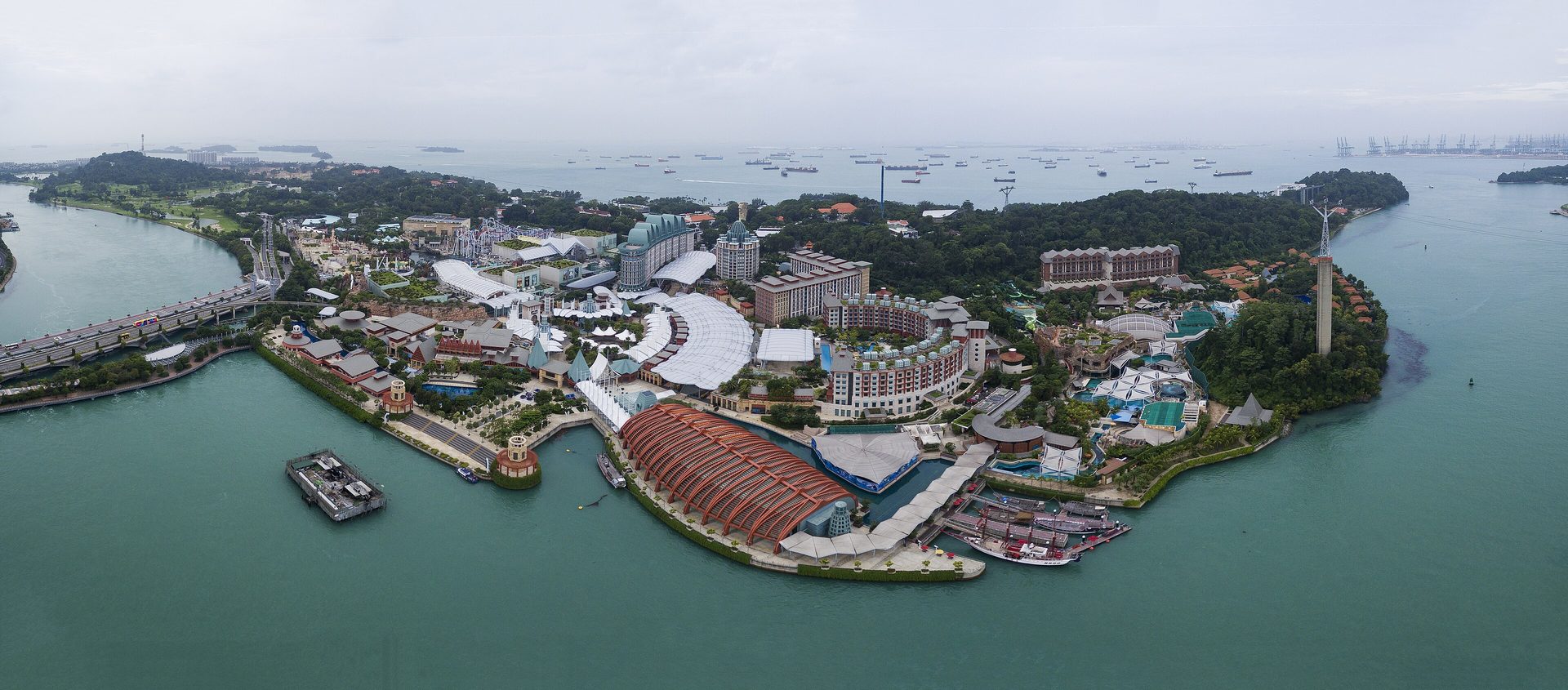 Sentosa island's beaches