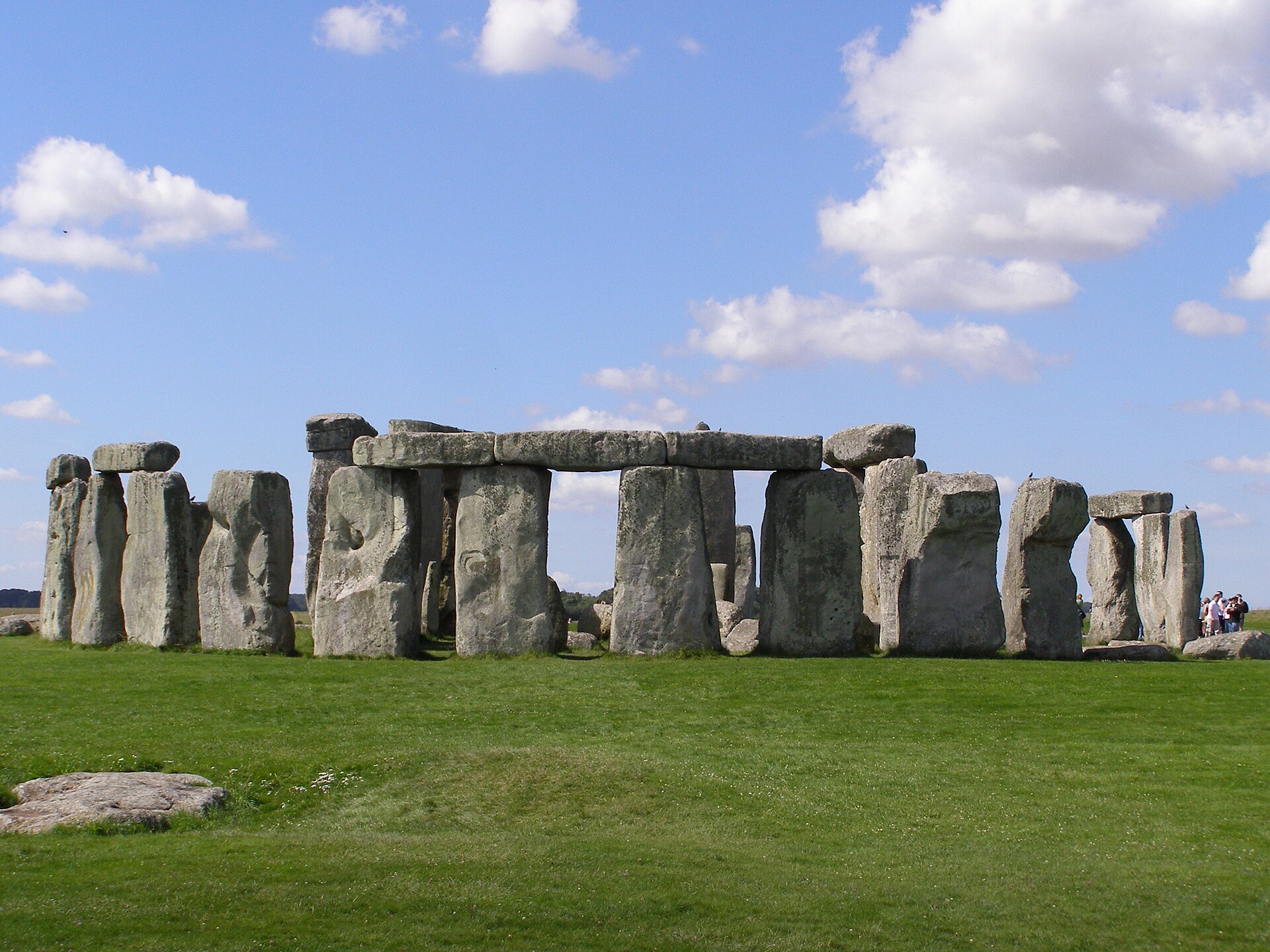Stonehenge on Salisbury Plain at sunset