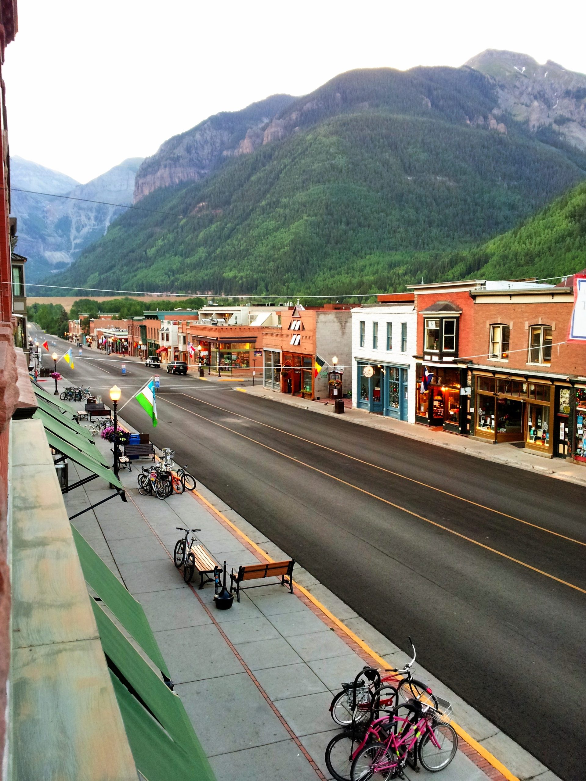 Telluride's box canyon and historic main street