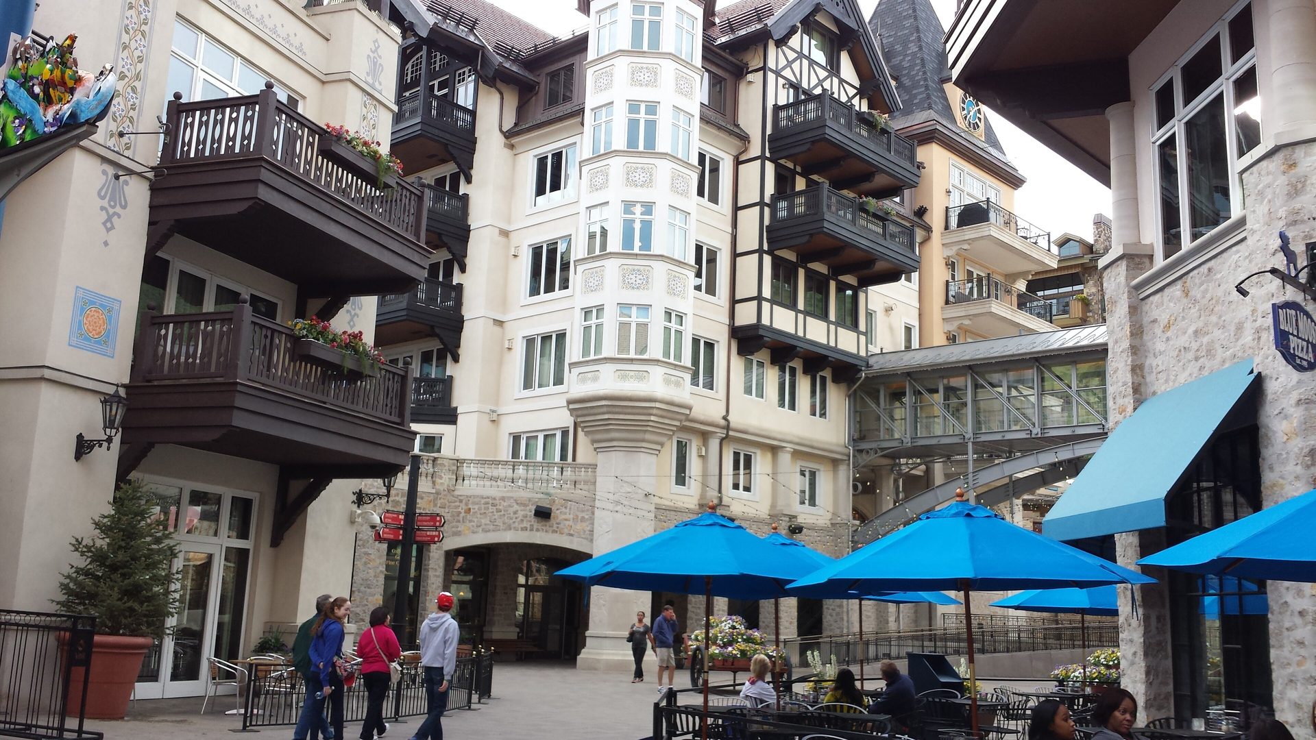 Vail village and ski slopes